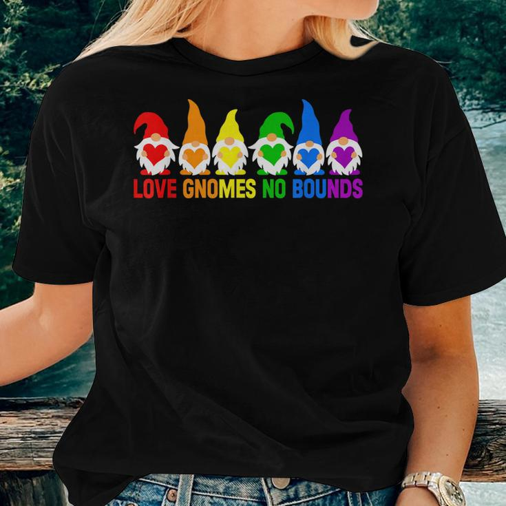 Love Lgbt Rainbow Gnomes Lgbtq Couple Squad Gay Lesbian Women T-shirt Gifts for Her