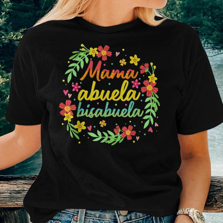 Mama Abuela Bisabuela Spanish Great Grandma Women T-shirt Gifts for Her
