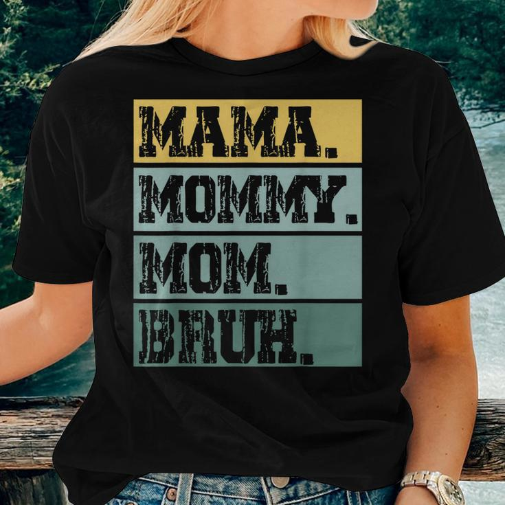 Mama Mommy Mom Bruh Vintage Mother 2023 Women T-shirt Gifts for Her