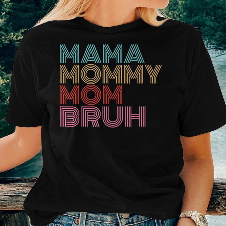 Mama Mommy Mom Bruh Vintage Saying Mother Women T-shirt Gifts for Her