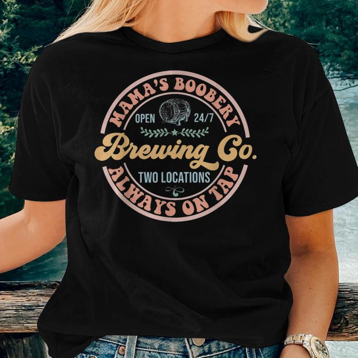 Mamas Boobery Brewing Co New Mom Breastfeeding Women T-shirt Gifts for Her