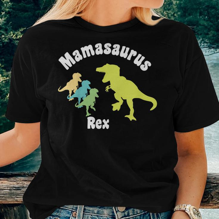 Mamasaurus RexShirt 3 Three Kids Women T-shirt Gifts for Her