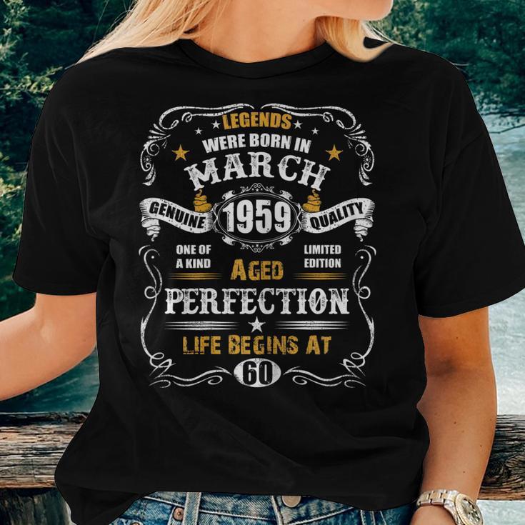 March 1959 60Th Birthday Vintage 60 Years Old Women T-shirt Gifts for Her