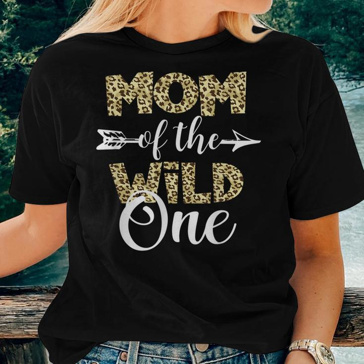 Mom Of The Wild One Zoo Themed 1St Birthday Party Women T-shirt Gifts for Her
