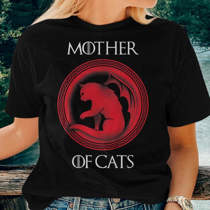 Mother Of Cats Shirt Idea For Mom Wife Her Women T-shirt Gifts for Her