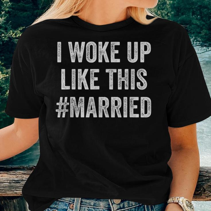 New Bride New Husband Wife - I Woke Up Like This Married Women T-shirt Gifts for Her