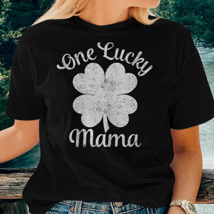 One Lucky Mama Shirt St Patricks Day Shirt For Women Moms Women T-shirt Gifts for Her