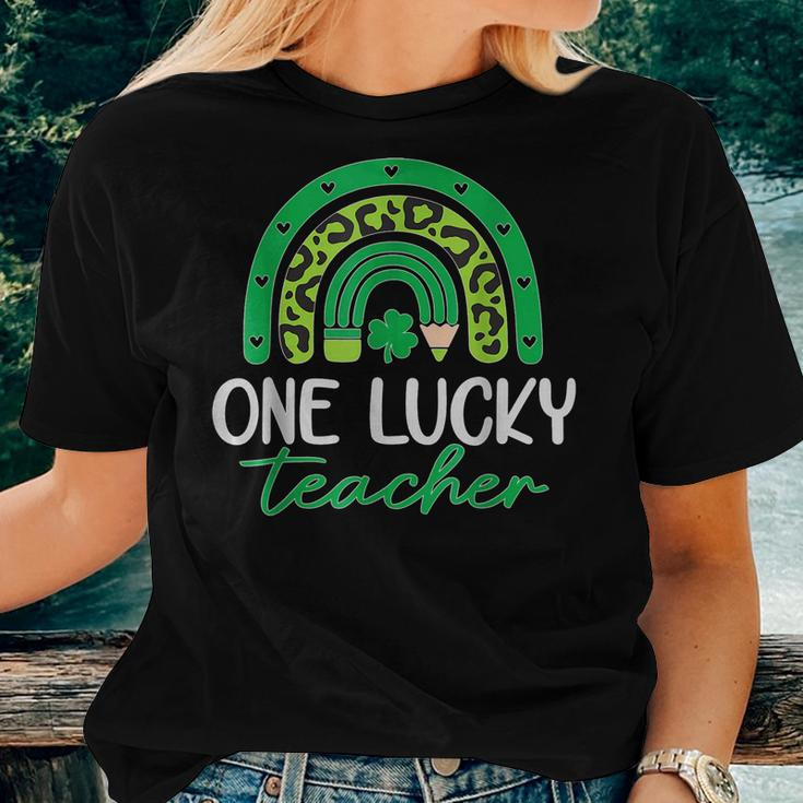One Lucky Shamrock Teacher St Patrick’S Day Appreciation V4 Women T-shirt Gifts for Her