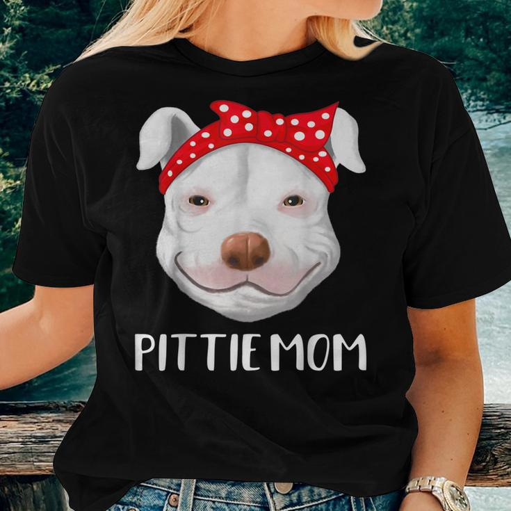 Pitbull Dog Lovers Pittie Mom Pit Bull Women T-shirt Gifts for Her