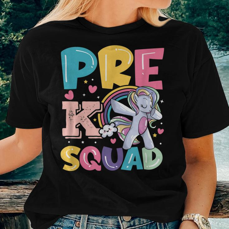 Pre K Squad Rocks First Day Back To School Primary Teacher Women T-shirt Gifts for Her