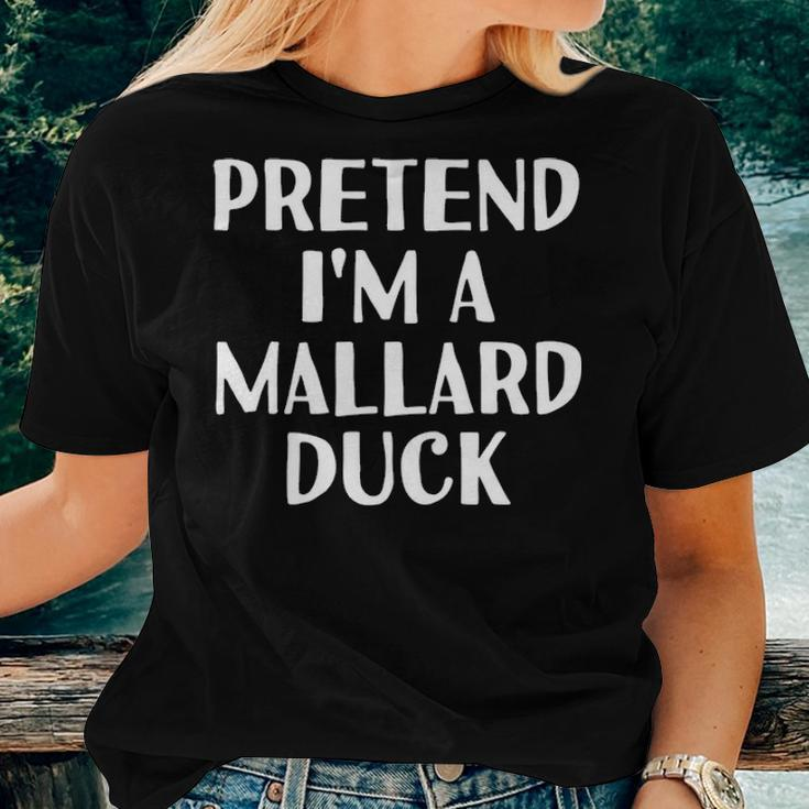 Pretend Im A Mallard Duck Funny Halloween Diy Costume Women T-shirt Gifts for Her