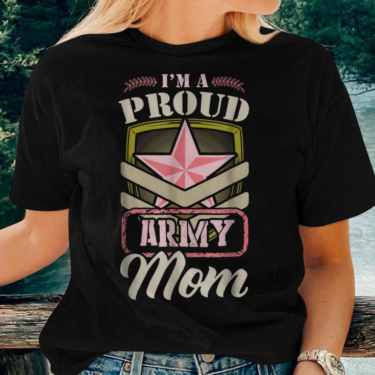 Im A Proud Army Mom Military NavyWomen T-shirt Gifts for Her