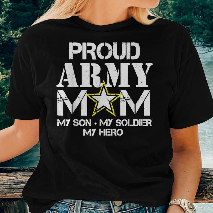 Proud Army Mom For Military Mom My Soldier My Hero Women T-shirt Gifts for Her