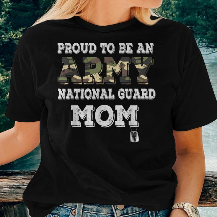 Proud To Be An Army National Guard Mom Veteran Women T-shirt Gifts for Her
