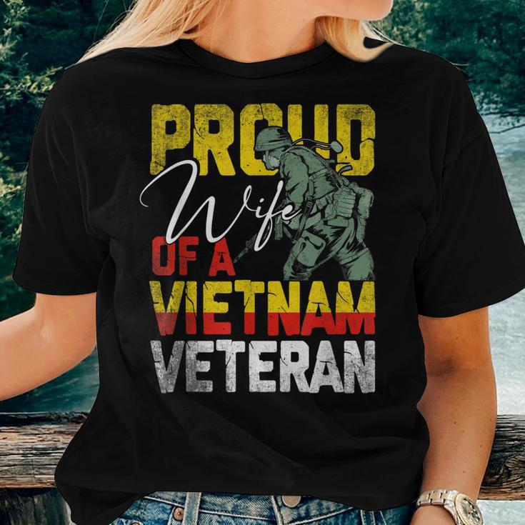 Proud Wife Of A Vietnam Veteran Veterans Day V2 Women T-shirt Gifts for Her