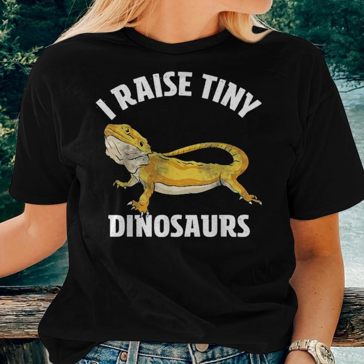 I Raise Tiny Dinosaurs Bearded Dragon Mom Dad Kids Gift Women T-shirt Gifts for Her