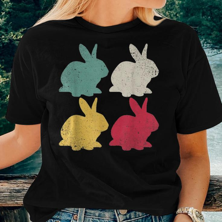 Retro Easter Bunny Rabbit Vintage Men Dad Kids Women Gift Women T-shirt Gifts for Her