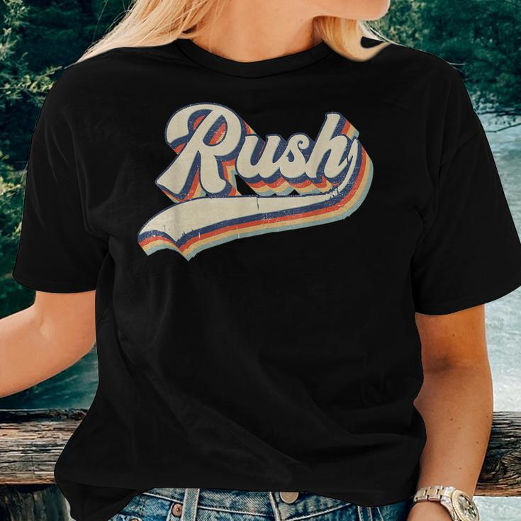 Rush Surname Vintage Retro Men Women Boy Girl Women T-shirt Gifts for Her