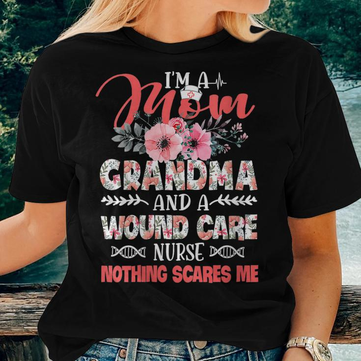 Womens Womens Mom Grandma Wound Care Nurse Scares Me Mothers Women T-shirt Gifts for Her
