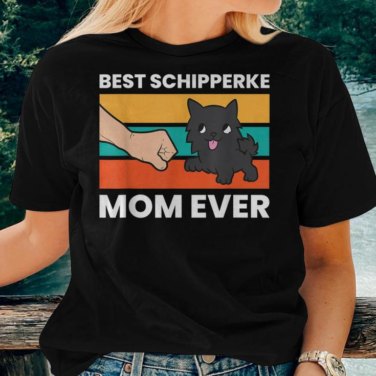 Schipperke Dog Owner Mom Best Schipperke Mom Ever Women T-shirt Gifts for Her