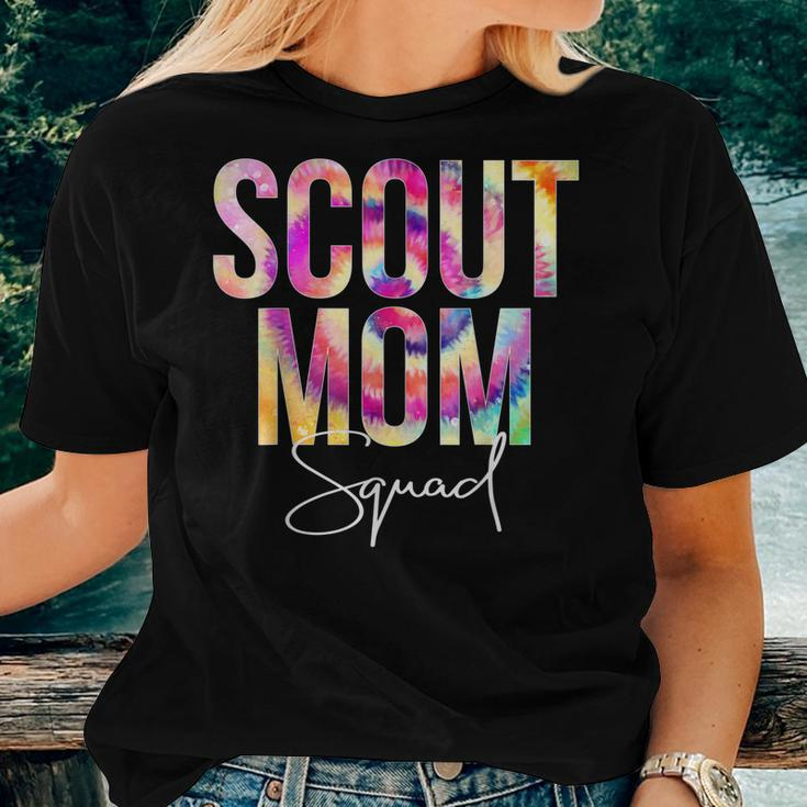 Scout Mom Squad Tie Dye Back To School Women Appreciation Women T-shirt Gifts for Her