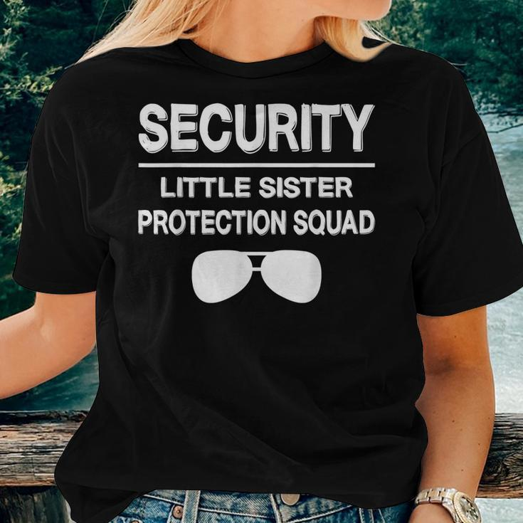 Security Little Sister Protection Squad For Lovely Brother Women T-shirt Gifts for Her
