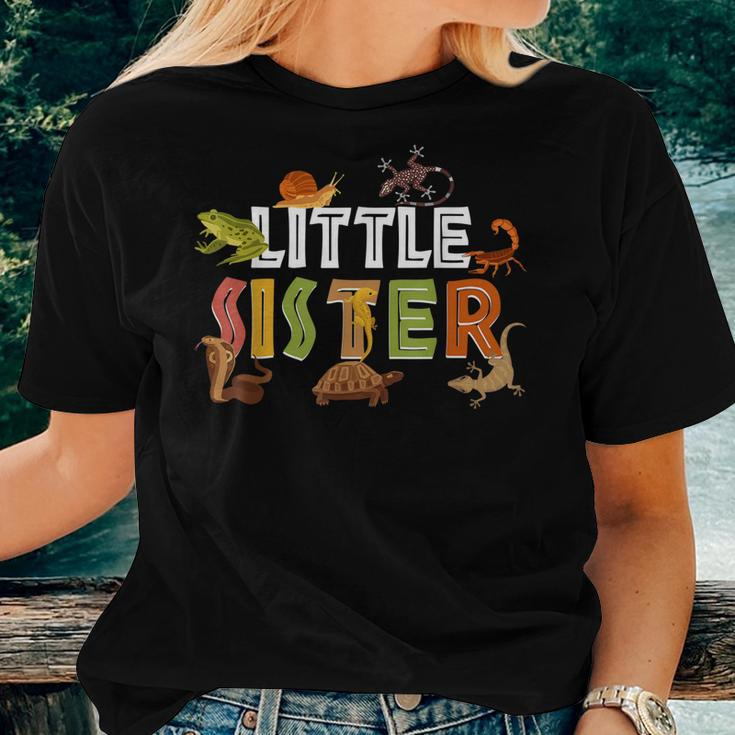 Sister Amphibians Reptiles Nature Ourdoor Explore Birthday Women T-shirt Gifts for Her