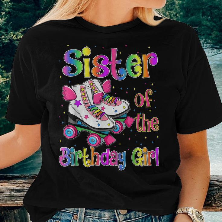 Sister Birthday Rolling Skate Birthday Family Party Women T-shirt Gifts for Her