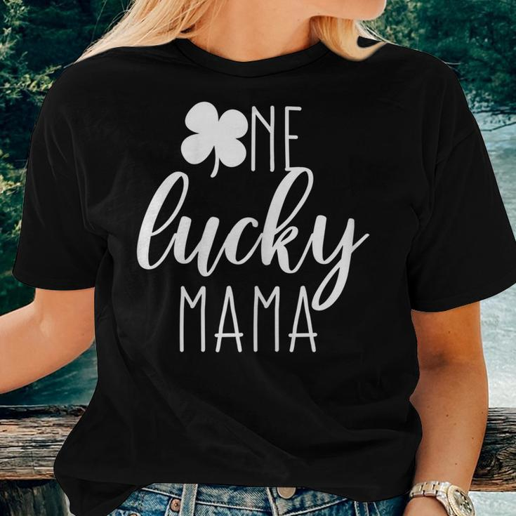 Womens St Patricks Day Cute Irish For Mom One Lucky Mama Women T-shirt Gifts for Her