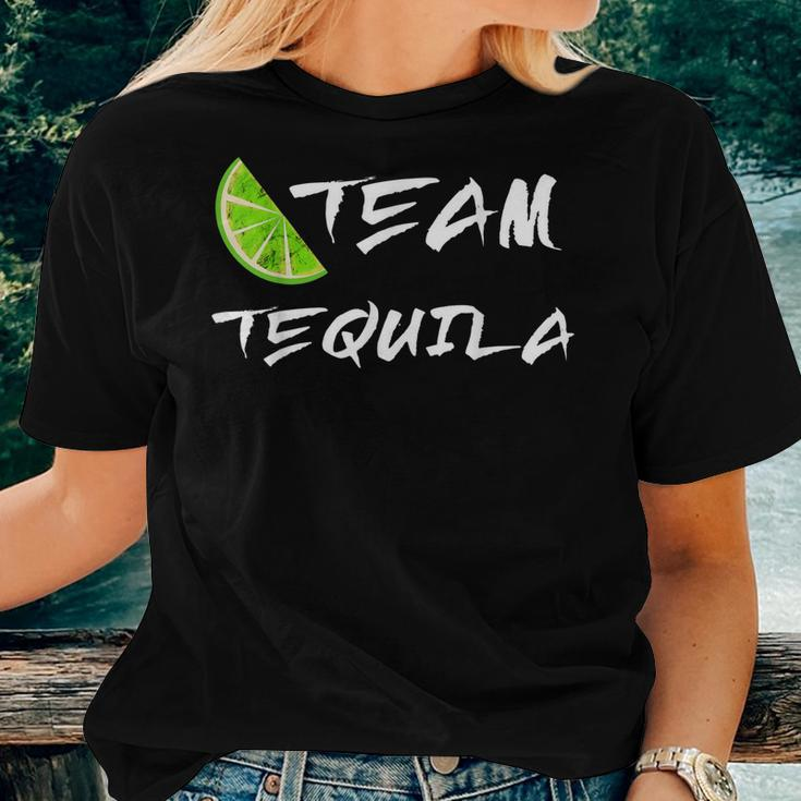 Team Tequila Lime Lemon Cocktail Squad Drink Group Women T-shirt Casual Daily Basic Unisex Tee Gifts for Her