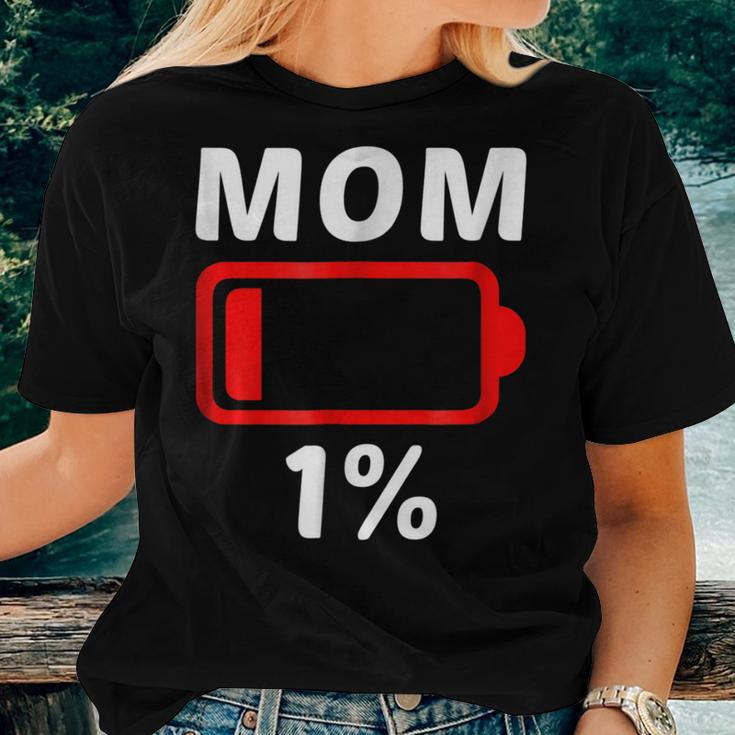 Tired Mom Low Battery Tshirt Women Women T-shirt Gifts for Her