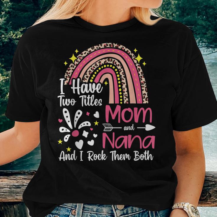 Cool I Have Two Titles Mom And Nanny Baseball Shirt - Teeshirtbear