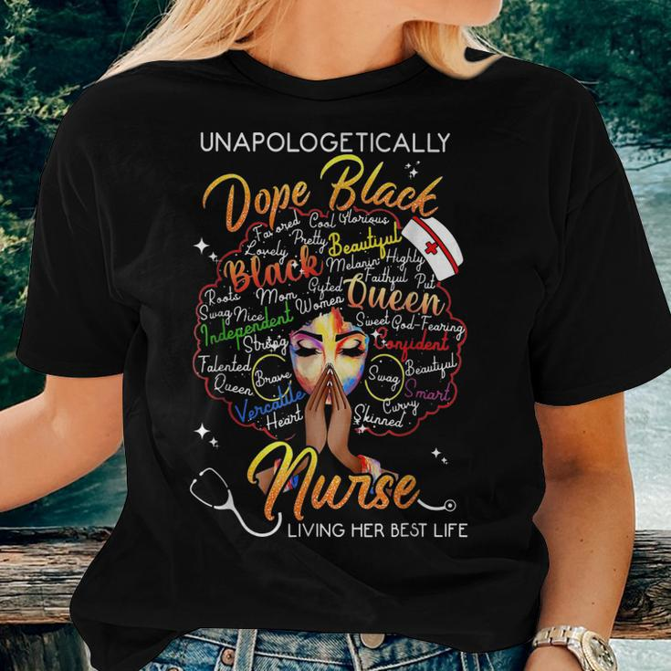 Unapologetically Dope Black Nurse Practitioner Rn Women T-shirt Gifts for Her