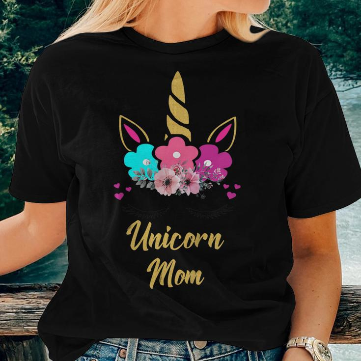Unicorn MomShirt Mom Of The Birthday Girl Women T-shirt Gifts for Her