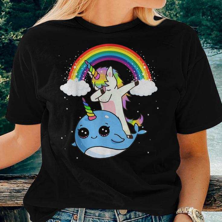 Unicorn Narwhal Rainbow Best Friends Unicorn Squad Women T-shirt Gifts for Her