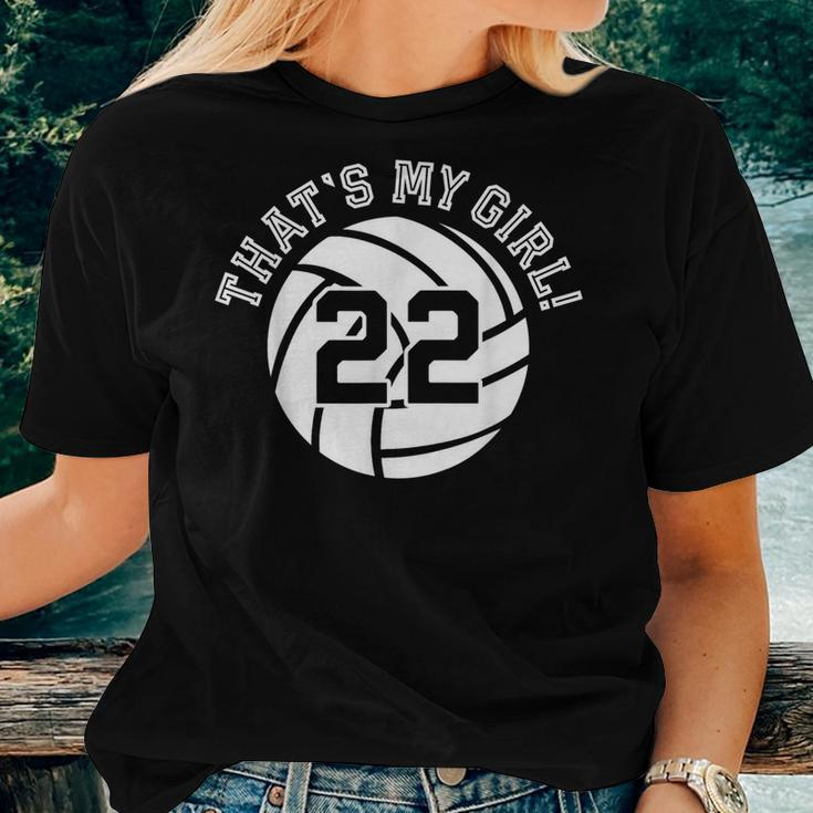 Unique Thats My Girl 22 Volleyball Player Mom Or Dad Women T-shirt Gifts for Her