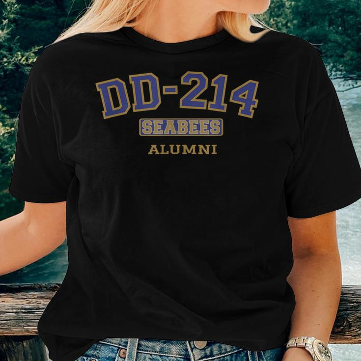 Us Navy Seabees Veteran Dd214 Retired Military Dd214 Women T-shirt Gifts for Her
