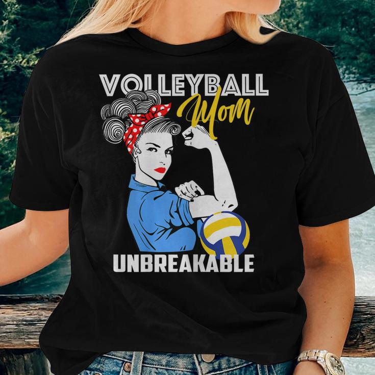 Womens Volleyball Mom Unbreakable Women T-shirt Gifts for Her