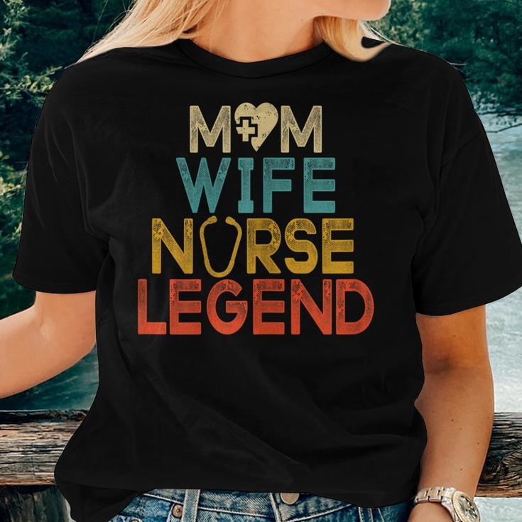 Wife Mom Nurse Legend Rn Lpn For Nurses Women T-shirt Gifts for Her
