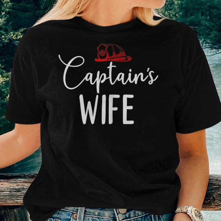 Womens Chiefs Wife Firefighter Gifts For Fire Chief’S Wife Women T-shirt Gifts for Her