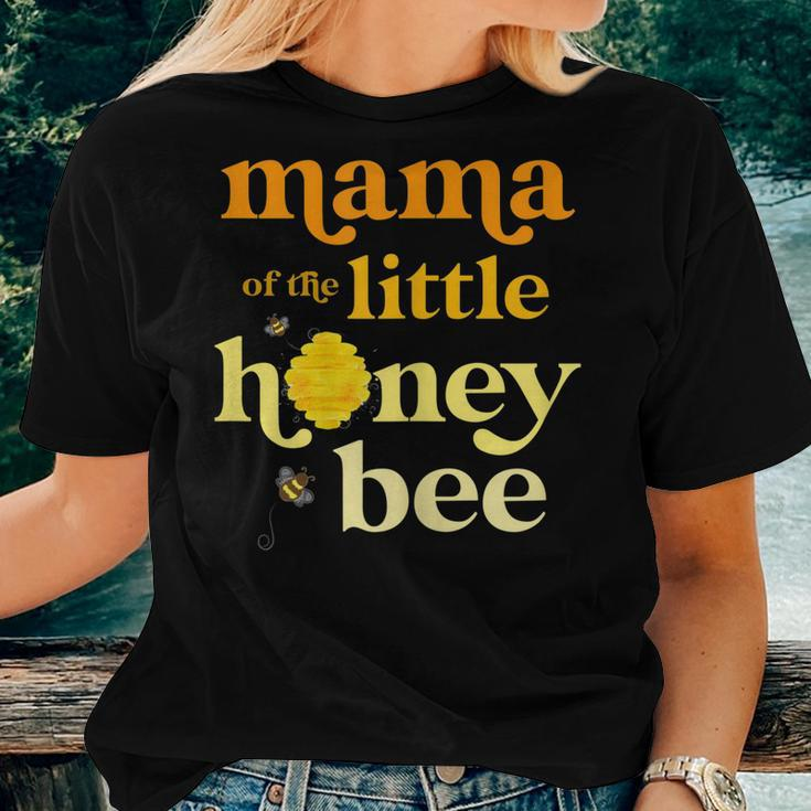 Womens Mama Of Little Honey Bee Birthday Gender Reveal Baby Shower Women T-shirt Gifts for Her