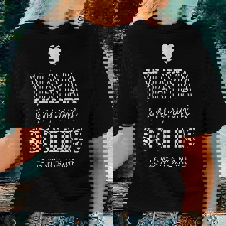 Yiayia Is My Name Yiayia For Greece Greek Grandma Women T-shirt Gifts for Her