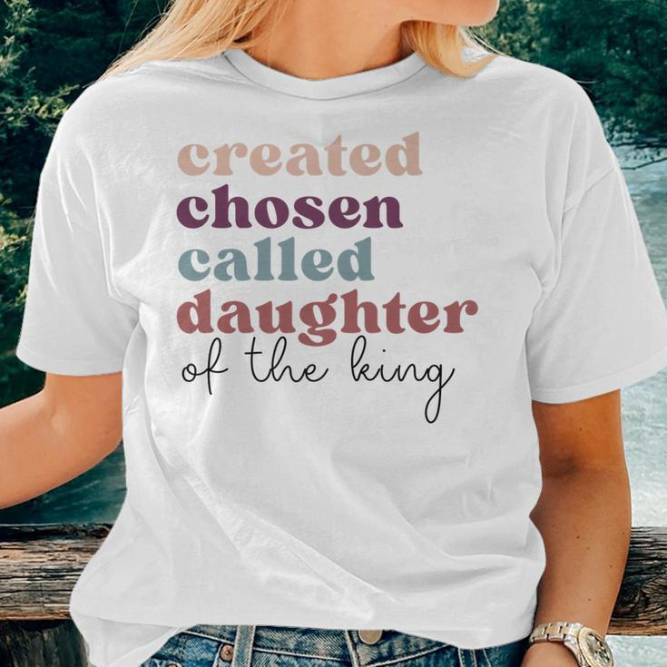 Created Chosen Called Daughter Of The-King Biblical Women T-shirt Gifts for Her