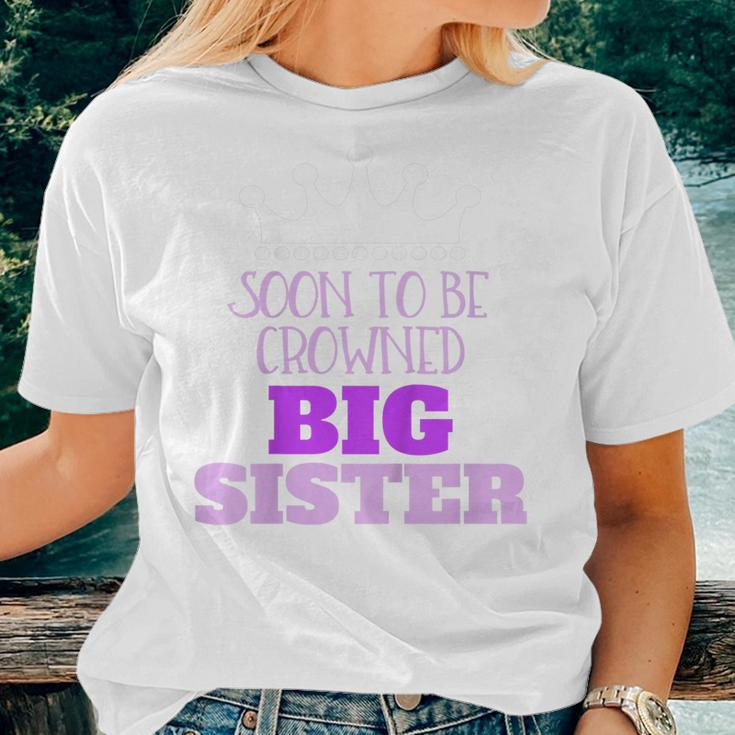 Kids Big Sister Baby Reveal Pregnancy Sibling Women T-shirt Gifts for Her