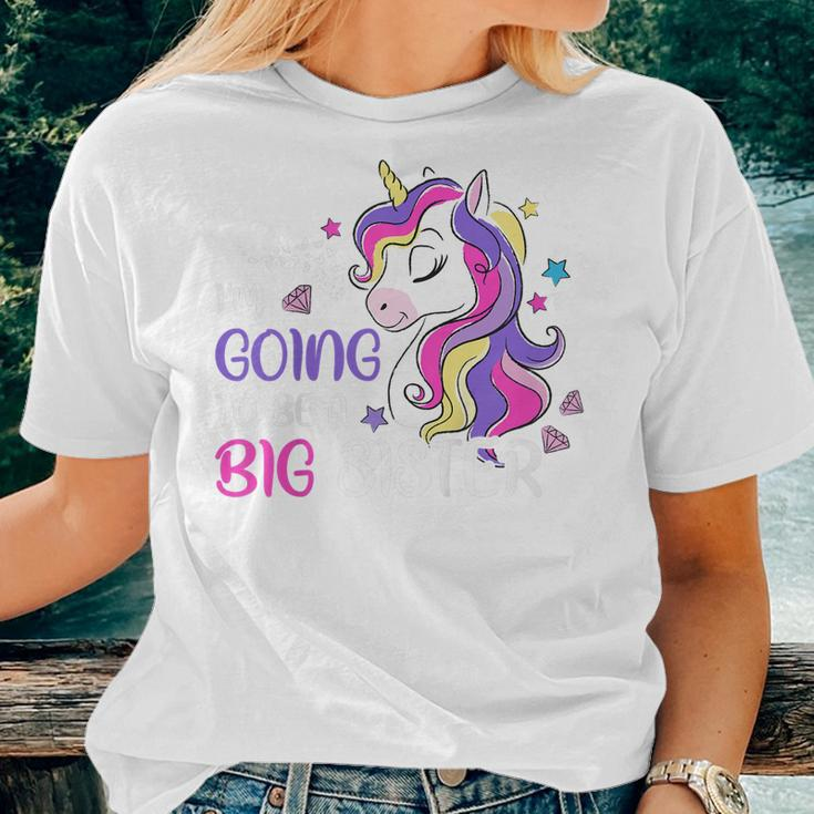 Kids Im Going To Be A Big Sister Unicorn Women T-shirt Gifts for Her