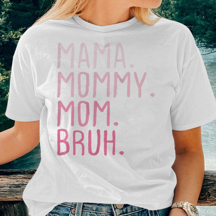 Womens Mama Mommy Mom Bruh Mommy And Me Mom Retro For Women Women T-shirt Gifts for Her