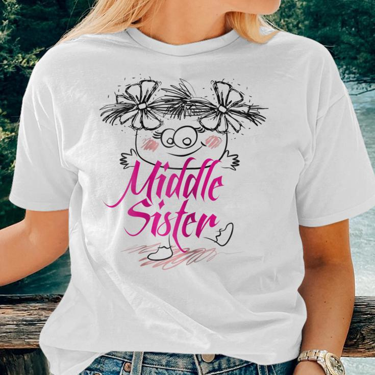 Middle Child Mid SisterSibling Women T-shirt Gifts for Her