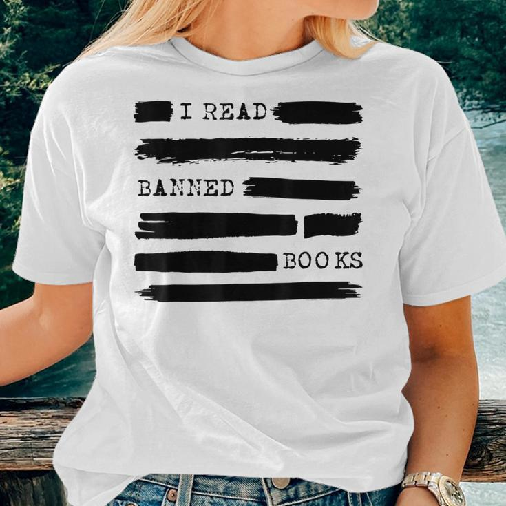I Read Banned Books Banned Books Week Librarian Teacher Women T-shirt Gifts for Her