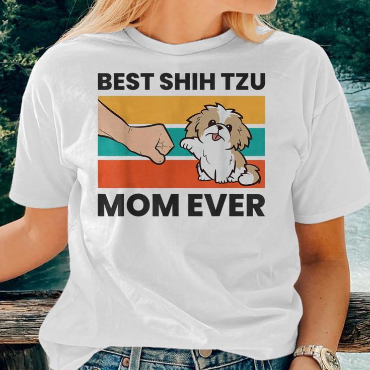 Shih Tzu Mama Best Shih Tzu Mom Ever Women T-shirt Gifts for Her