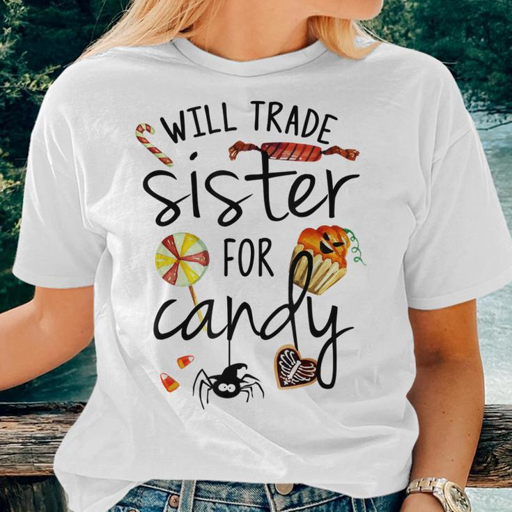 Will Trade Sister For Candy Cute Halloween Costume For Kids Women T-shirt Gifts for Her